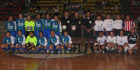 Angelopolis Soccer and La Joya, with FIFA Futsal referees Emilio Dongu, Francisco Rivera and Eduardo Hernandez ...