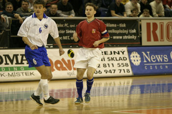 Roman Mares in action against Bosnia (Photo courtesy: Jan Tauber)
