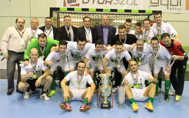 Raba Eto, Hungarian cup winner 2012/2013 (Photo courtesy: Marcos Angulo Blog)