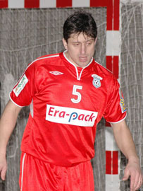 Red card for Daniel Rajnoch! (Photo courtesy: Stanislav Musilek - www.futsalmagazine.cz)