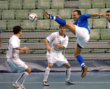 During the match: KFM Marbo vs Kickers Charleroi