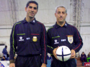 Matches Referees: Zechillo and Riccio (Photo courtesy: http://www.futsala.com.ar)