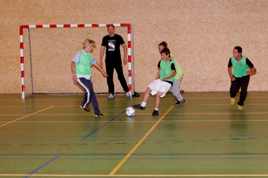Match in progress with the Dutch National goalkeeper Patrick Thomassen (Photo courtesy: Jan Harting)