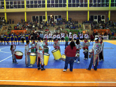 Great debut for futsal in the Polideportivo Municipal Almirante Brown (Photo courtesy: Sebastian Larocca - Pasi�n Futsal)