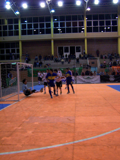 Is that goal? (Photo courtesy: Sebastian Larocca - Pasi�n Futsal)