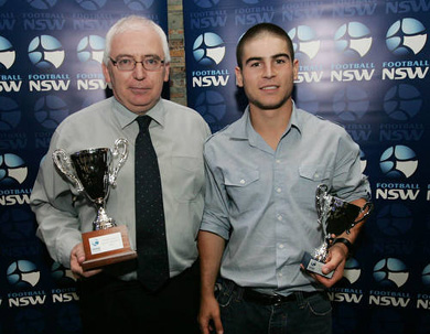 Rob Varela (left) Youth Academy Technical Advisor (Photo courtesy: NSW Futsal)
