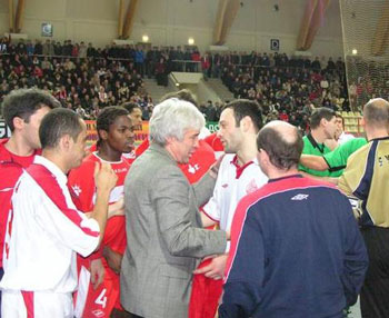 Is someone nervous in Shelkovo? (Photo courtesy: Superleague)