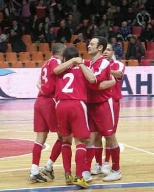 Spartak Shelkovo celebrating again (Photo courtesy: Superleague)