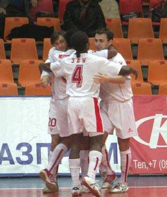 Goal for Spartak Moscow! (Photo courtesy: Superleague)