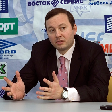 Viz and Russia head coach Sergey Skorovich during the press conference (Photo courtesy: Konstantin Molchanov)