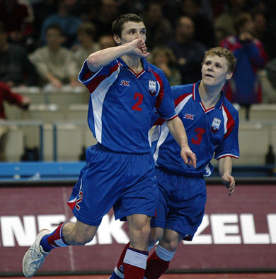 Shayakhmetov and Foukine: the Russian new age is born! (Photo courtesy: Joe Pepler - UEFA.com)
