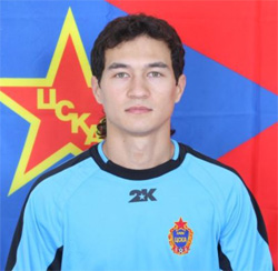 Rustam Umarov, goalkeeper of Uzbekistan and CSKA Moscow (Photo courtesy: CSKA Moscow)