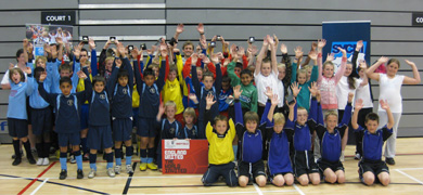 The South Yorkshire Primary Schools Futsal Finalists 2010 (Photo courtesy: Sheffield & Hallamshire FA)