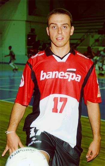 Sandro Texeira Falcetta with Banespa*s shirt
