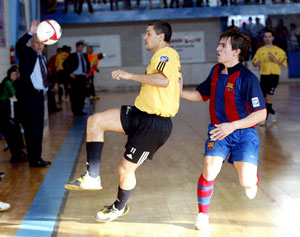 Serpa (EDL Muebles Caloto) against Pavesio (Barcelona) (Photo courtesy: LNFS)