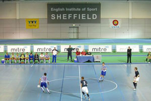 Sheffield Hallam vs Tirana (Photo courtesy: Hayley Roach - Sheffield FA)