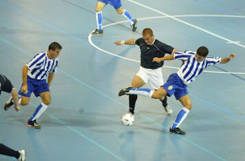 Sheffield Hallam in action vs Tirana (Photo courtesy: Hayley Roach - Sheffield FA)