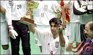 Shamsaei was again introduced Goalscorer of Asia with 32 goals in the sixth edition (photo courtesy: www.mehrnews.com)...