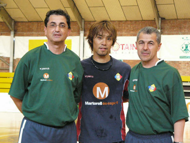 Sito Rivera, first from the left (Photo courtesy: Martorell Futbol Sala Official Web Site)