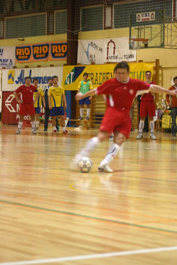 Gregor Zidan (Oplast Kobarid) in action (Photo courtesy: Oplast Kobarid)