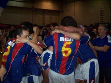Celebrating the victory (Photo courtesy: Pasion Futsal)