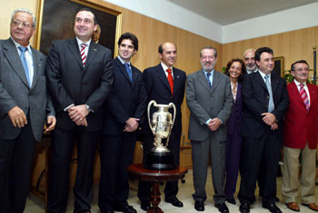 Supercup presentation (Photo courtesy: Enrique Serrano - LNFS)