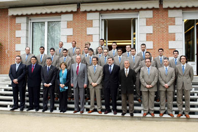 The Spanish National team in the Zarzuela (Photo courtesy: RFEF)