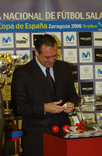 Santiago Marquez during the draw (Photo courtesy: Angel Perez - LNFS)