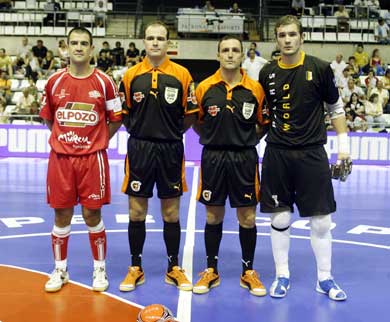 Fran Serrejon, Gutierrez Lumbreras, Blazquez Sierra and Cristian (Photo courtesy: AP Spain - LNFS)