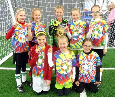 Super Nova girls U11 soccer team dominated in the St. Croix Futsal league this fall (Photo courtesy: River Falls Journal)