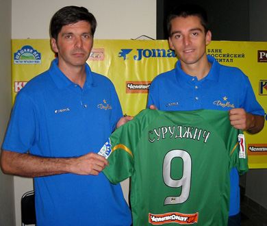 Borko Surudzic (on the right) here with Alexandr Verizhnikov (Photo courtesy: Dina Moscow Web Site)