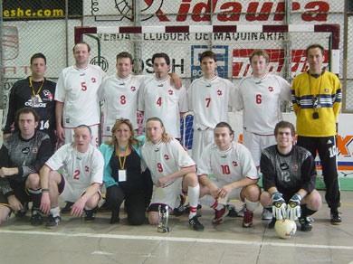 Swiss Deaf National team (Photo courtesy: Swiss Futsal)