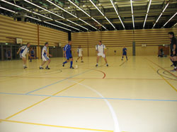 During the match (Photo courtesy: Alberto Pastor, Swiss Futsal Association)
