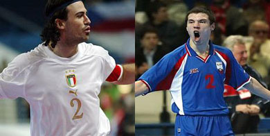 Nando Grana and Vladislav Shayakhmetov, together on the top (Photo courtesy: Joe Pepler - UEFA.com)