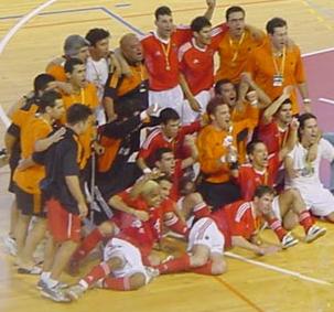 What a party for Benfica! Photo www.futsalportugal.com