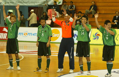 DC Asahikawa players before the match (Photo courtesy: Chinese Taipei FA)