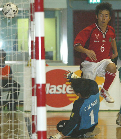 One more goal for Asahikawa vs Macau (Photo courtesy: Chinese Taipei FA)
