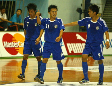 Chinese Taipei players celebrating a goal (Photo courtesy: Chinese Taipei FA)
