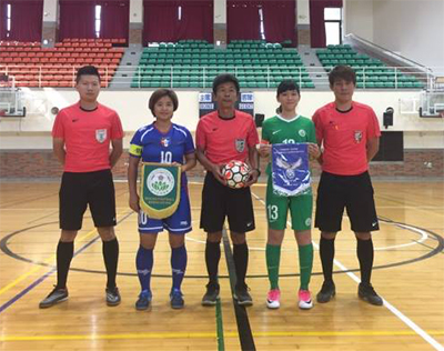 Test match for Chinese Taipei and first ever game for Macau women futsal team (Photo courtesy: CTFA)