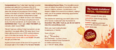 Toronto Invitational Futsal Tournament