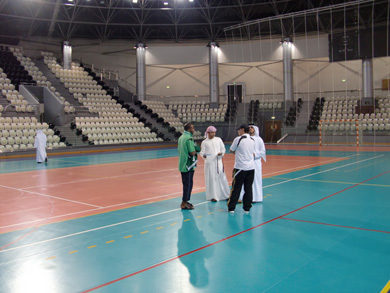The impressive Al Jazeera Club Sport Hall (Photo Futsalplanet.com)