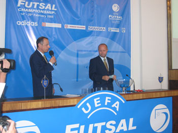 Draw in Ostrava (Photo courtesy: Radek Klier - www.futsalmagazine.cz)