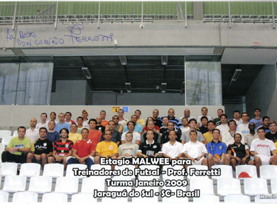 Malwee Futsal coaching stage by Fernando Ferretti (Photo courtesy: Beto Coronel - ATFA)