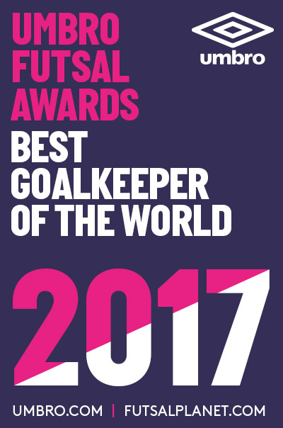UMBRO Futsal Awards 2017 - Best Goalkeeper of the World: nominees