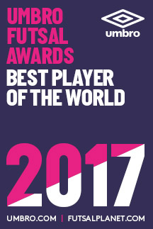 UMBRO Futsal Awards 2017 - Best Player of the World: nominees