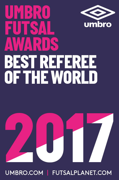 UMBRO Futsal Awards 2017 - Best Referee of the World: nominees