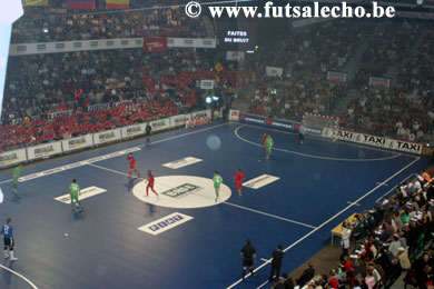 What a spectacle in Charleroi! (Photo courtesy: Cedric Bouillon - Futsal Echo)