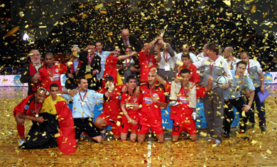 Another image of the awarding ceremony (Photo courtesy: Cedric Bouillon - Futsal Echo)