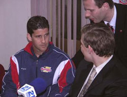 Duda during the press conference (Photo courtesy: Superleague)