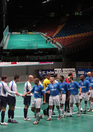 The wonderful Amsterdam Arena - Marlene and Karaka Mostar before the kick off (Photo courtesy: Leo Giovannangelo, Hoorn -NL)